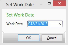 Microsoft Dynamics NAV - Set Work Date